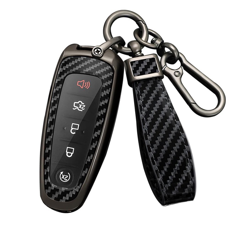 HIBEYO Key Fob Cover for Ford Edge Escape Focus C