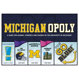 Late For The Sky: Michigan-Opoly - University of Michigan Themed Family Board Game, Opoly-Style, Traditional Play Or 1 Hr Version, Age 8+, 2-5 Players