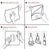Large Adhesive Hooks for Hanging Heavy-Duty 44Ib(Max) 20 Packs, Wall