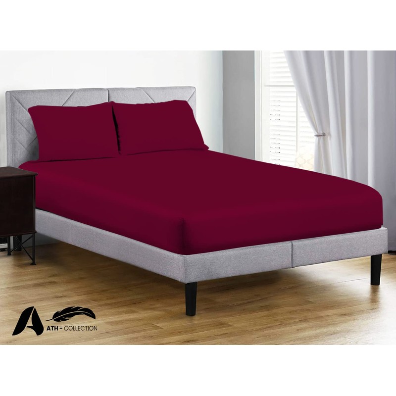 AATH COLLECTION Egyptian Cotton Fitted Sheet 23 CM Deep, 200