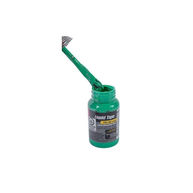 Gardner Bender LTG-400 Waterproof Liquid Electrical Tape, 4 oz, Green