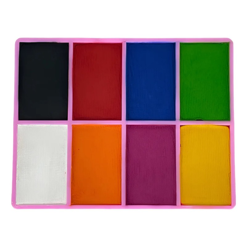 Colibrix Maquillaje Corporal Base Agua Kit Con Pinceles Pro