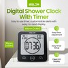 BALDR Digital Shower Clock with Timer - Black - Water-Resistant