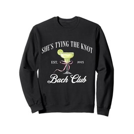 She's tying the knot Bridal Shower Coquette Bow Bachelorette Sweatshirt