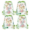 12 Pcs Jungle Animal Drawstring Backpack Set Cartoon Backpack Storage