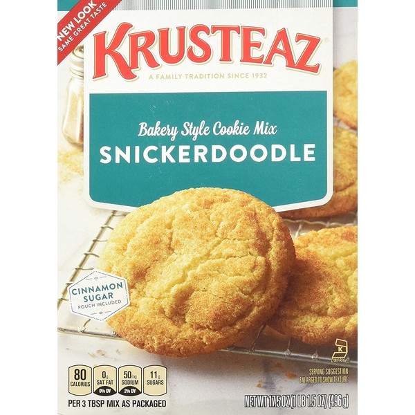 Krusteaz Snickerdoodle Cookie Mix, 17.5-Ounce Boxes (Pack of 2)