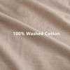 100% Washed Cotton Weighted Blanket Cover, Linen Feel Duvet Cover