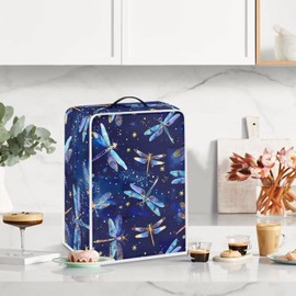 Mumeson Dragonfly Pattern Coffee Maker Cover Fingerprint Protection Cover for Stand Mixer or Coffee Machine Washable Covers Juice Cover Fit for Most Standard Blenders