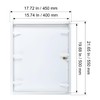 ECOPRO VENT 16" x 20" Lockable White Metal Access Panel.
