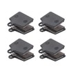 Brake Pads, 4 Pairs Stable Bicycle Disc Brake Pads with