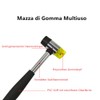 Gummihämmer Schonhammer – Doppelkopf Design mit Rutschfestem PVC Griff -