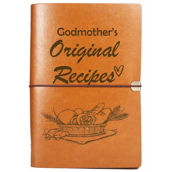 Godmother Gift-Birthday Retirement Christmas Mothers Day Gift-Kitchen Accessorie-Godmother's Original Recipes-Refillable