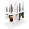 DODAMOUR Makeup Brushes Drying Rack with Mat, 28 Holes Acrylic