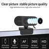 Weeiluoq Camara Web para PC HD 1080P,Webcam con Microfono para