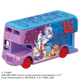 Takara Tomy Tomica Dream Tomica SP Tom and Jerry Wrapping Bus (Purple) Mini Car Toy for Ages 3 and Up