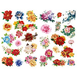 Seasonstorm Red Peony Flowers Kawaii - Agenda de manualidades para álbumes de recortes, suministros de arte