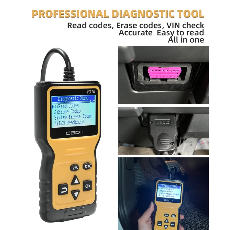 YAKEFLY Universal OBD2 Scanner,Car Engine Fault Code Reader CAN Diagnostic