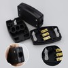 2 PCS 3 Terminal Electrical Junction Box Flex Connector Black