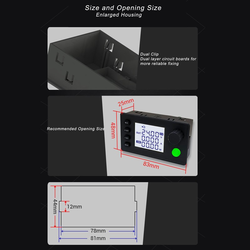 Step Up Down Power Supply DC6‑36V to DC0.5‑36V 5A 90W