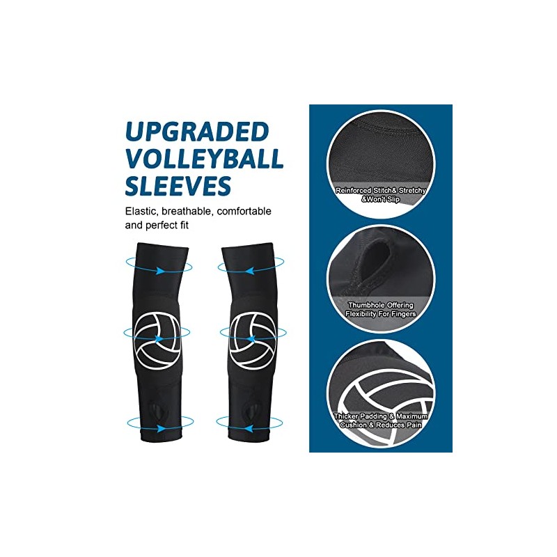 Hungdao 2 Set Volleyball Knee Pad and Arm Sleeve Volleyball
