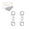 925 Sterling Silver Double Lobster Clasp Extender Double Claw Connector