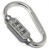 Kontec Dial-Type Lock, D-Lock, Silver, Small