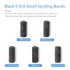 GazePlus 100 Pcs 3.1mm Black Small Sanding Bands for Nail