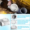Zejoot 4" Backflow Preventer Vavle,4 Inch Backwater Check Valve, Drain