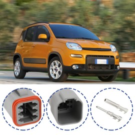 ECSiNG 2Set 6 Pin Waterproof Electrical Connector Kit DT04-6P DT06-6S Compatible with Deutsch Compatible with DT Series 6P Automotive Sealed Plug