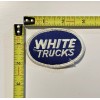 Vintage 2”x3” Oval White Trucks Logo Patch 1970s Freightliner New