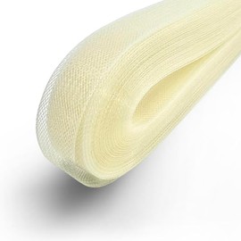 TopTrimming - Trenza de caballo de color marfil (marfil rígido (50 yardas), 1 pulgada)