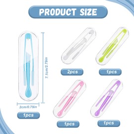 6 Stück Kontaktlinsen Einsetzhilfe,Kontaktlinsen Entfernen,Kontaktlinsen Inserter Remover,Kunststoff kontaktlinsen sauger,Kontaktlinsen Entferner Remover mit Saugnapf Bunte Contact Lens Tweezers