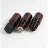 6Pcs Amber Glass Essential Oil Bottles with Orifice Reducer and