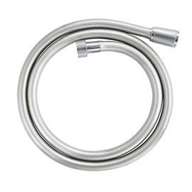 GROHE VitalioFlex Silver Long-Life TwistStop - Shower Hose 1.25 m (Tensile Strength 50 kg, Pressure Resistance Up to 12 Bar, Heat Resistance 75°C, Universal Connection G 1/2" x 1/2"), Chrome, 22110000