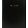 BookFactory Public Housing Log Book/Journal/Logbook - 120 Page, 8.5''x11'', Black