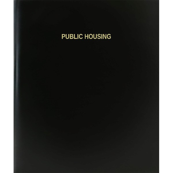 BookFactory Public Housing Log Book/Journal/Logbook - 120 Page, 8.5''x11'', Black