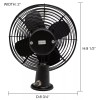 Facon 12V RV Cooling Fan with 2 Speed Switch, Dia: