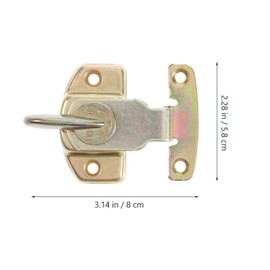 VILLFUL 4 Sets Heavy Duty Table Leaf Latch Connectors Zinc Plated Dining Table Locks for Folding Table Extensions and Secure Leaf Connections