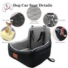 Dog Car Seat for Small Dogs,2 Adjustable Safety Puppies Leashes,Memory