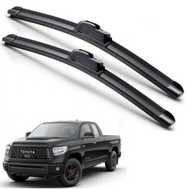 EZ Motoring For 2007-2021 Toyota Tundra Windshield Wiper Blades J-HOOK Hybrid Silicone