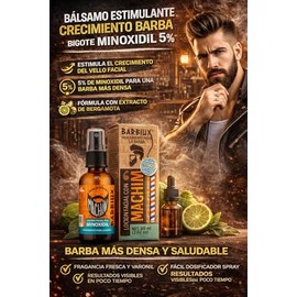 BALSAMO ESTIMULANTE DE CRECIMIENTO DE BARBA Y BIGOTE BARBIUX