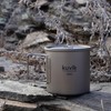 Kuvik 650ml Titanium Pot with Lid - Ultralight and Compact