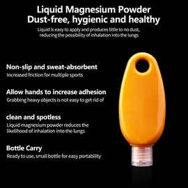 2.03 oz Liquid Chalk，Dry Hands Chalk，can be Used for Stripper，Pole，Gymnastics，Gym，Climbing Chalk Lifting Chalk Sweat-Resistant and Long Lasting for Stronger Grip - Gym Accessories(Purple，1pc)