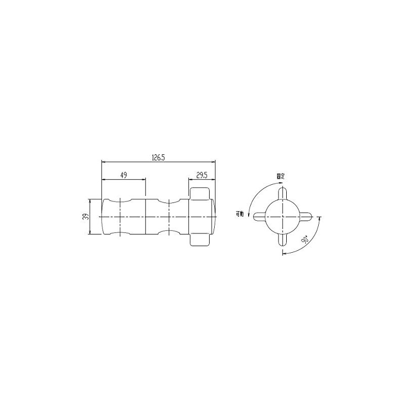 LIXIL INAX Hook Component A-3682 for 24mm Slide Bar