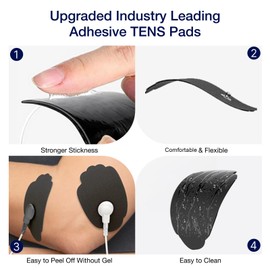 TENS Unit Electrode Pads 20 Packs 3.5mm Snap TENS Replacement Pads Stim Pads Reusable TENS Pads, TENS/EMS Unit Muscle Stimulator Pads Compatible with NURSAL, Belifu, AVCOO, Neocarbon, MEDVICE TENS