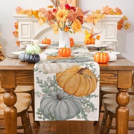 Siilues 220 GSM Fall Table Runner 13x90 Inch Home Party Decor