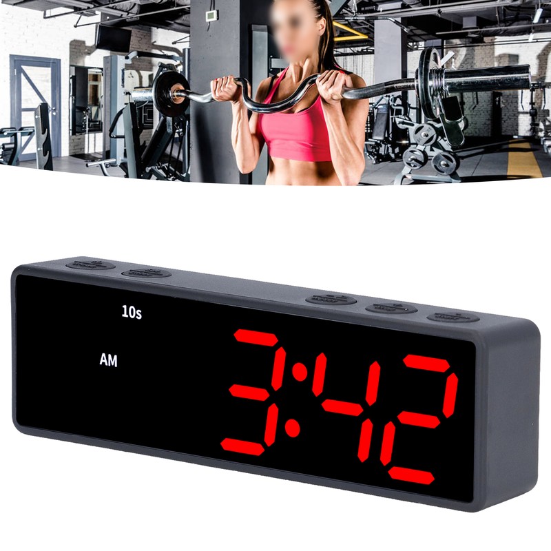Training Timer LED Digital Timer Multifunctional Electronic Desktop Clock for