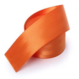 MTP 2" 5cm x 10 Yards (Orange) Seat-Belt Polyester Webbing Strap Repair 5 Panel 5000 lbs 5 Panel (2" x 10 Yards, Orange)