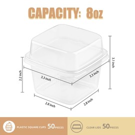 Bigingjia 50 Dessert Cups