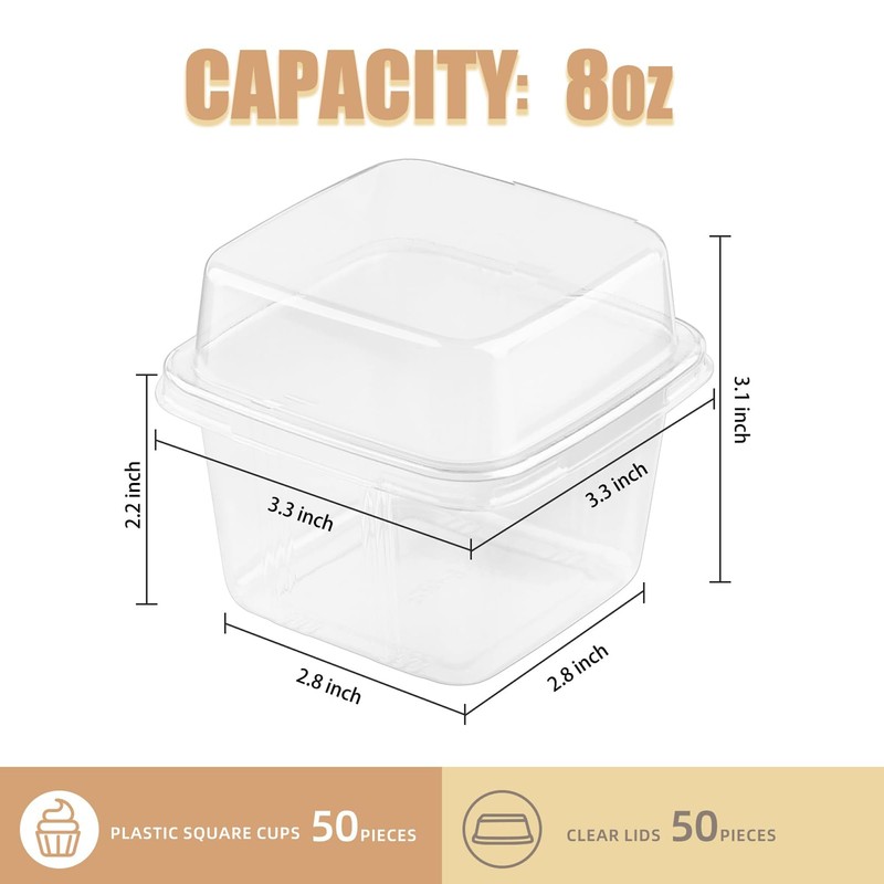 Bigingjia 50 Dessert Cups